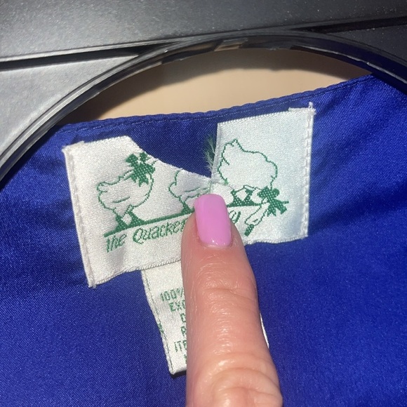 Quacker Factory Blue Vest with Nautical Sequins size medium/ preowned - Picture 7 of 10